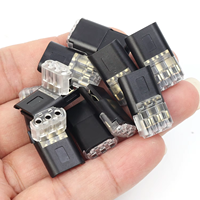 Connecteurs de câblage universels D3 compacts 2P en cuivre pour éclairage LED, bornes à ressort 3 entrées/3 sorties pour câbles non dénudés, GPS automobile