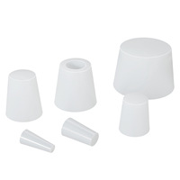 Bouchon conique en silicone de qualité alimentaire, étanche et anti-poussière, pour sceller les trous, personnalisable, capuchon en silicone blanc