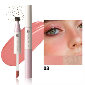 Nouveau style en gros – Stylo liquide double-tête 4 couleurs pour taches de rousseur, blush liquide multi-usage naturel pour rendez-vous galants - Product Image 2