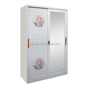 Raffinato <span class=keywords><strong>armadio</strong></span> in acciaio <span class=keywords><strong>con</strong></span> porta scorrevole sicura a <span class=keywords><strong>specchio</strong></span> e cassaforte interna per la casa - Product Image 2