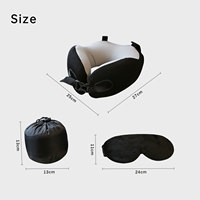 Nouveau design 2026 : Kit de voyage ergonomique 3-en-1 avec oreiller de cou et masque 3D pour les yeux, idéal pour les longs trajets en avion ou en voiture, confort optimal