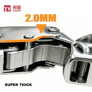 Charnière de meuble TIANYI en acier inoxydable à fermeture douce, réglable 2D, 105 degrés, hydraulique, résistante à la rouille - Product Image 4
