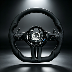 Accesorios Interiores para Carreras Track Day para <span class=keywords><strong>BMW</strong></span> F30 E90 M3 M5 F40 F80 X1 X2 X3 X4 X5 con Volante de Cuero y Costuras Personalizadas - Product Image 3