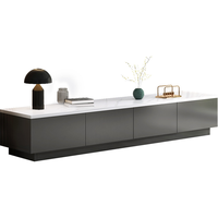 Meuble TV style crème, simple et moderne, pour petit appartement, meuble de sol