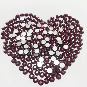 แก้วคริสตัลไรน์สโตนหลังแบนแพ็กเกจเป็น Ss3 Ss5 Ss4 Ss10 Ss12 Ss16 Ss20ไม่มีการแก้ไขด้วยความร้อน AB - Product Image 3