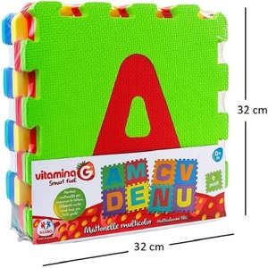 Tapete Modular de Rompecabezas con Letras de la A a la I, 32x32 cm, Baldosas de EVA para el Aprendizaje Infantil - Product Image 4