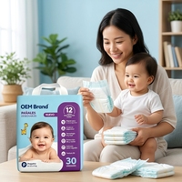 Pañales Desechables OEM para Bebés Alta Absorción Suaves Transpirables Textura 3D Talla P Mercado Sudamericano