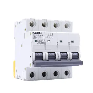 工业用KEDU 4P 1-63A 10kA MCB微型断路器