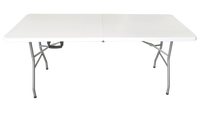 Table pliante rectangulaire en plastique HDPE blanc de 180 cm (6 pieds) pour événements extérieurs et mariages – Offre spéciale