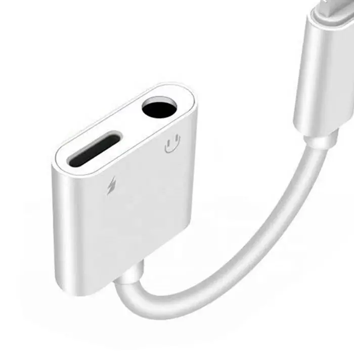 Audio adapter charger cable for iPhone 12 11 X 8 7 6 Dual headphone Aux cable Converter for iPhone 10 charging Splitter