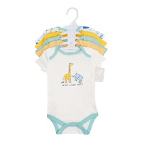 Classe a coton bébé à manches courtes body mignon à manches courtes body 5 pièces nouveau-né envelopper autour des vêtements
