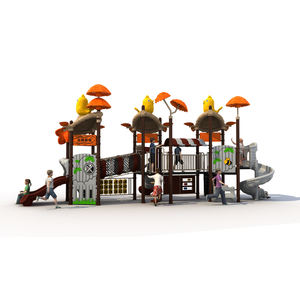 Aire <span class=keywords><strong>de</strong></span> jeux extérieure jungle pour enfants avec toboggan et balançoire petite pièce commerciale - Product Image 5