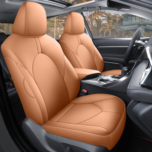 Housses de siège de voiture en cuir de qualité supérieure personnalisées pour <span class=keywords><strong>Toyota</strong></span> Camry Ensemble de housses de coussin accessoires à couverture complète avant - Product Image 4