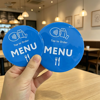 Etiqueta Mini RFID NFC de Epoxi Impermeable de 13.56MHz, Etiqueta Inteligente para Menús de Restaurantes, Pedidos de Comida, Pagos y Uso como Tarjeta de Membresía