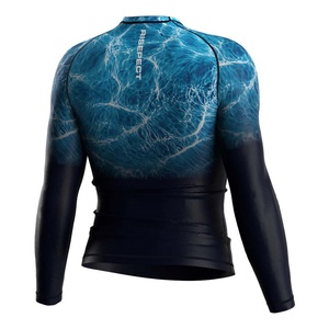 Chemises de bain pour hommes UPF 50+ Protection solaire Séchage rapide SPF Rash Guard T-shirts de plage et de pêche en plein air - Product Image 4