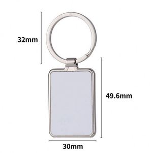 <b>Custom</b> DIY Metal Key Chain Blank Personalize Photo Sublimation Keychain Blanks Heart Rectangle Keyring Sublimation Souvenir Gift - Product Image 4