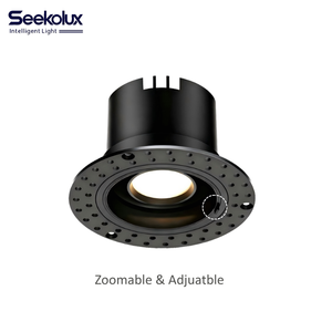 Luz de Techo LED COB Empotrada con Control Inteligente de Intensidad, Redonda, Giratoria, de Aluminio, para Hogar, Hotel, Apartamento - Product Image 3