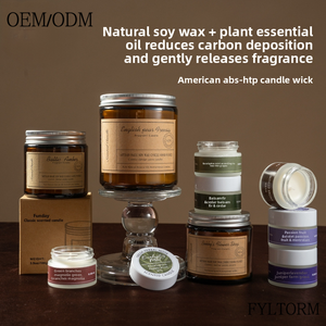 <span class=keywords><strong>Bougie</strong></span> d'aromathérapie artisanale sans fumée en cire de soja dans un gobelet en verre créatif de couleur thé pour Diwali, bars, fête des pères, décoration de la maison - Product Image 4