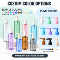 Distributeur de savon liquide 50ml 60ml 100ml 120ml avec pompe bec de canard, flacon vide en PET pour shampoing et gel douche de voyage, OEM
