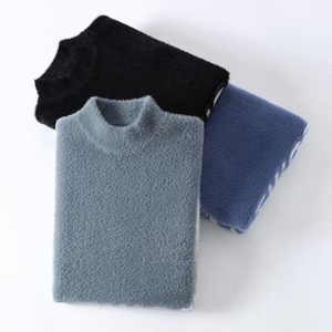 2025 Style chaud hommes décontracté confortable personnalisé sweat dégradé col montant lettre motif pull en cachemire - Product Image 5