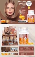 Capsule d'huile capillaire OEM Hair Vitality, vitamine, ginseng, miel, huile brillante, hydratante, soin capillaire en capsule