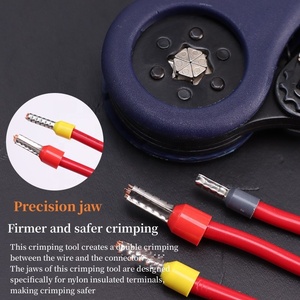 1200Pcs Ống Loại Thiết Bị Đầu Cuối Với Uốn Tóc Bồng Kìm FST-10S Thiết Lập Phong Cách Châu Âu Hệ Thống Dây Điện Kìm Uốn Tóc Bồng Công Cụ Với Thiết Bị Đầu Cuối Kit Thiết Lập - Product Image 4