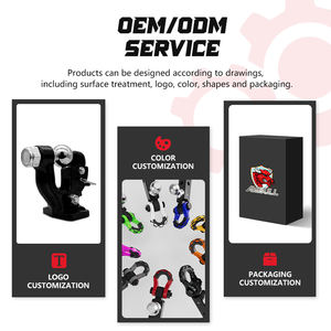 アンブル高品質ブラック15トンユニバーサル牽引フックピンチフックボールマウントレシーバーヒッチボールピンチフック - Product Image 6