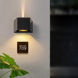 IP65 impermeable arriba abajo 3 paneles solares luz de pared decoración al aire libre jardín patio lámpara de pared apliques exteriores iluminación de valla - Product Image 1
