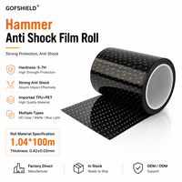 Film de protection d'écran anti-choc en rouleau TPU PET Nano 1,04*100m pour téléphone portable, prix usine, OEM ODM