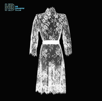 Robe de mariée et de demoiselle d'honneur en dentelle blanche sur mesure pour mariage et fête