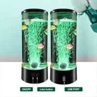 Lampe à bulle LED personnalisée pour salle d'étude, lampe à poisson, veilleuse pour chambre à coucher, lampe de table pour réservoir d'aquarium