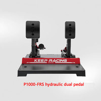 Simagic P1000-RS Ensemble de Pédales Hydrauliques et Non-Hydrauliques pour Jeux de Course Vidéo, Pédales en Plastique Simulant le Modèle P1000
