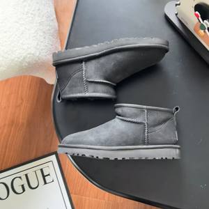 2025 yeni U Tutz kar botları polar kürk sıcak kalın tabanlı terlik çörek alt topuk-ücretsiz ayakkabı kadın Uggly çizmeler - Product Image 4