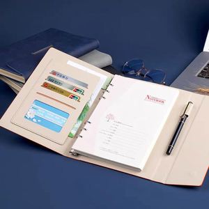 Cuaderno con Cubierta A4 A5 A6, Diario y Set de Regalo con Bolígrafo Promocional, Cuaderno Impreso de Cuero PU Premium, Cuero de <span class=keywords><strong>Yerba</strong></span> Mate - Product Image 2