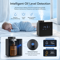 Diffuseur d'arômes intelligent WiFi sans eau en aluminium OEM 200 ml, machine à parfum à nébulisation froide pour hôtel et maison