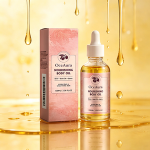 Oli per Massaggi Corpo 100ml con Etichetta Privata Personalizzata, <span class=keywords><strong>Olio</strong></span> di Mandorle Dolci per Pelle Luminosa, Idratante Nutriente, <span class=keywords><strong>Olio</strong></span> di Jojoba per il Corpo - Product Image 1