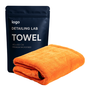 Serviette de séchage pour voiture en microfibre OEM Twist Loop 600-2200GSM, serviette de detailing automobile premium, mélange 70/30 & 80/20 - Product Image 1