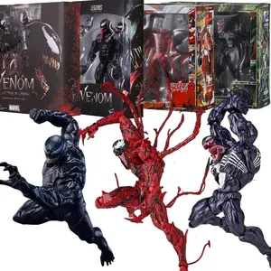 AMAZING YAMAGUCHI Venom 3 the Last Dance <span class=keywords><strong>Carnage</strong></span> <span class=keywords><strong>Spider</strong></span> Man Legends Action Figure Joint Movable Face Statue Model Collectible - Product Image 1