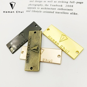Metal <b>Accessory</b> Metal Brand logo Label for <b>Bags</b> and Clothing - Product Image 2