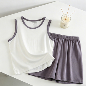 Vêtements d'intérieur pour enfants, ensembles pour garçons et filles, pyjamas pour bébés, vêtements climatisés, shorts à manches courtes - Product Image 6