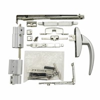 Brazo de Fricción de Acero Inoxidable de Alta Resistencia con Ranura Cuadrada para Ventanas Abatibles de Doble Hoja