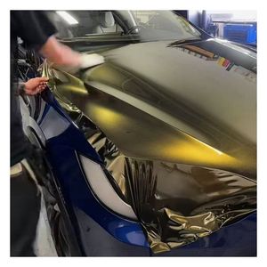 Envolturas para vehículos, envoltura automática metálica dorada, envoltura para automóviles de vinilo brillante dorado medianoche - Product Image 3