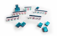 Set Mahjong Akrilik Premium 3 Lapis, 160 Ubin, Ubin Mahjong Custom, Grosir untuk Malam Permainan Keluarga