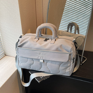 Dibaiyi Travel Bag Gray Expandable With Shoe Compartment For Women Gym Use - Product Image 1