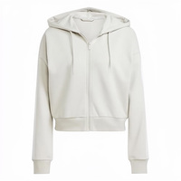 Hoodie Zip Up Boxy Custom Heavyweight 500gsm Vintage Washed Drop Shoulder Cropped Double Zipped Streetwear