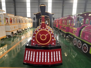 Yeni tasarım özelleştirilmiş 24 koltuklar eğlence parkı alışveriş merkezi Kiddie oyunları satılık elektrikli Mini izsiz tren yolculuğu - Product Image 6