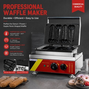 Gaufrier <span class=keywords><strong>Électrique</strong></span> Commercial Mini Pénis, Machine à Crêpes à Grille Carrée à Vendre - Product Image 4