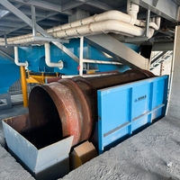 Machine de criblage rotatif RJ GT1360 avec cage de collecte des déchets flottante circulaire à entraînement par engrenages, boîte de vitesses et moteur en acier inoxydable 201