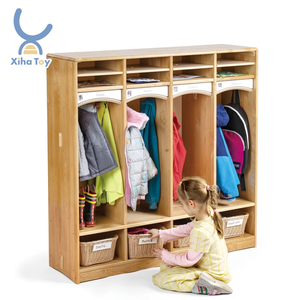 XIHA-armario de madera para niños, <span class=keywords><strong>Bolsa</strong></span> Escolar, organizador de tela para zapatos, almacenamiento preescolar, Montessori, guarderías, Cubbies - Product Image 1