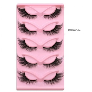 Cils artificiels en cheveux synthétiques naturels 0,1 mm, effet œil <span class=keywords><strong>de</strong></span> chat 3D délicat, pour femmes, usage quotidien, faciles à appliquer - Product Image 3